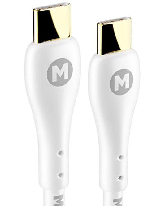 MAGFAST Lux USB-C to USB-C Cable | Alpine White | 6ft | PD Power Delivery | Fast Charging cord for all Androids iPhone 16 16 Pro Max Plus iPad Tablets