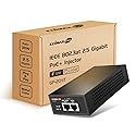Edimax Pro Gigabit PoE+ 30W Injector Adapter, 2.5 Gbps, Adds Power to PoE Powered Device (PD) for up to 100 Meters (328ft), Powers IP Cameras, IP