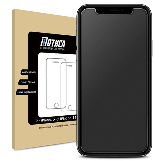 Mothca Matte Glass Screen Protector for iPhone XR/iPhone 11 [6.1-inch] Anti-Glare & Anti-Fingerprint, 9H Hardness Tempered Glass Film, Case Friendly