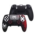 Ivyueen Anti-Slip Silicone Skin for Playstation 5 PS5 Edge Wireless Controller Protective Cover Case & Touch Pad Sticker Thumb Grip Caps for DualSense