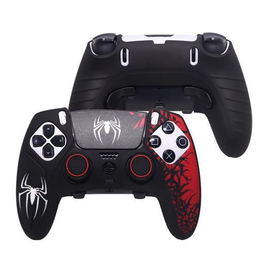 Ivyueen Anti-Slip Silicone Skin for Playstation 5 PS5 Edge Wireless Controller Protective Cover Case & Touch Pad Sticker Thumb Grip Caps for DualSense