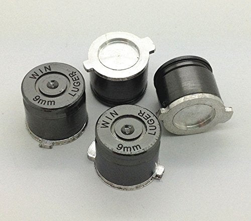 Gametown Metal Grey 9mm Bullet Custom buttons for PS4 DualShock 4 Controllers