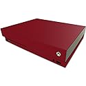 MightySkins Skin Compatible with Microsoft One X Console Only - Solid Burgundy | Protective, Durable, and Unique Vinyl Decal wrap Cover | Easy