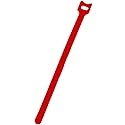 NavePoint 9.5 Inch Hook and Loop Reusable Strap Cable Cord Wire Ties 50 Pack Red