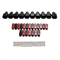 30A Battery Connectors Contacts Modular Power Supply Battery Connectors for 30 AMP 30 A,10 Pcs Black Housings+10 Pcs Red Housings+20 Pcs Contacts+10