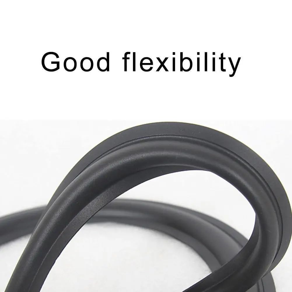 SiyphuNing 2pcs 8inch 8" Rubber Ring Black Speaker Perforated Rubber Foam Edge Surround Rings Repair Kit for Speaker Repair Kit DIY Replacement Parts