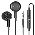 eMorevalue Noise Canceling in-Ear Wired Head Phones Ear Buds Earphones with Mic Volume Control (3.5mm, Black)