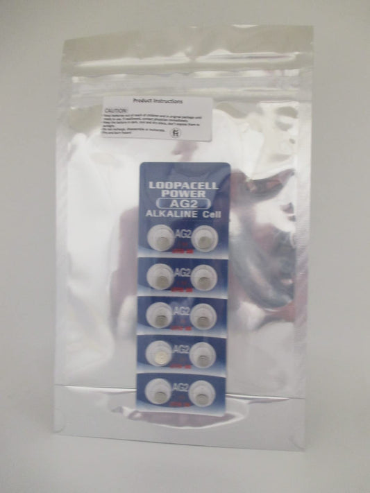 LOOPACELL 10 Pack AG2 LR726 396 397 D396 D397 GP397 V396 Alkaline Button Cell Battery