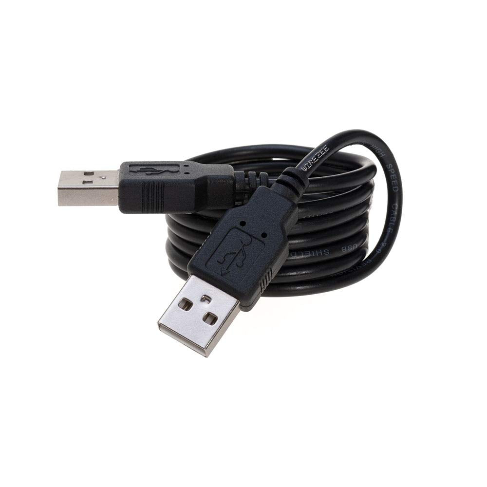 USB 2.0 Type Cable A Male to A Male Black/White 3Ft, 6Ft, 10Ft, 15Ft (3FT, Black)