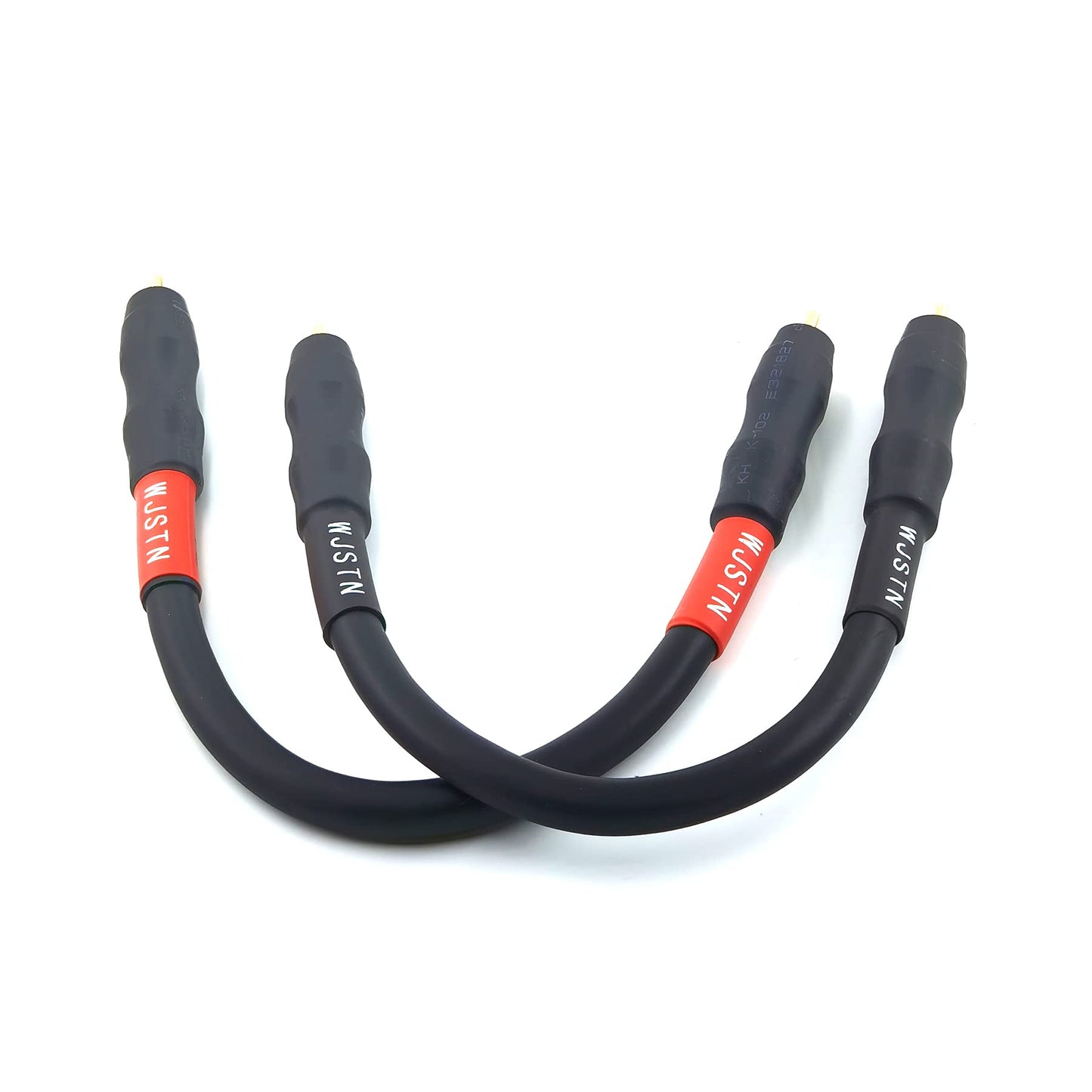 WJSTN RCA to RCA Audio Cable RCA Male to Male Stereo Audio Cable ? for Home Theater, HDTV, Amplifiers, Hi-Fi Systems 2-Pack (6 inches)