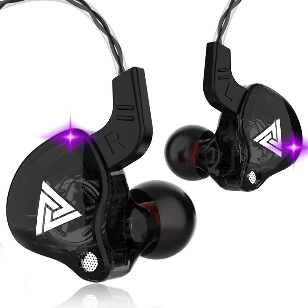 DUCK DANCE in Ear Wired Headphones, IEM Earbuds with Microphone No Wireless Technology Hi Fi Heavy Bass 3.5mm Jack (Modern, Transparent Black)