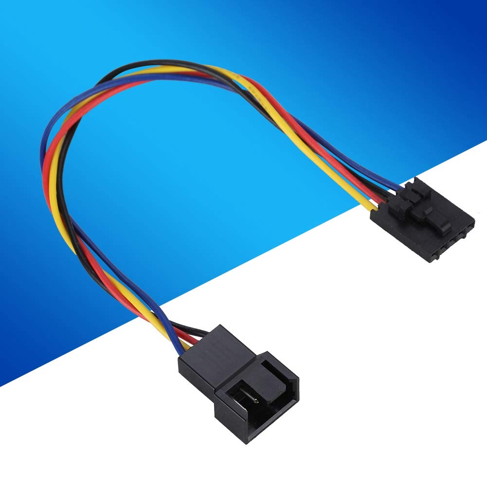 Wendry 5Pin to 4Pin Adapter Cable, 5Pcs 4Pin Extension Cable Interface Connector Converter Dedicated, Fan Adapter Cable for Dedicated Fans