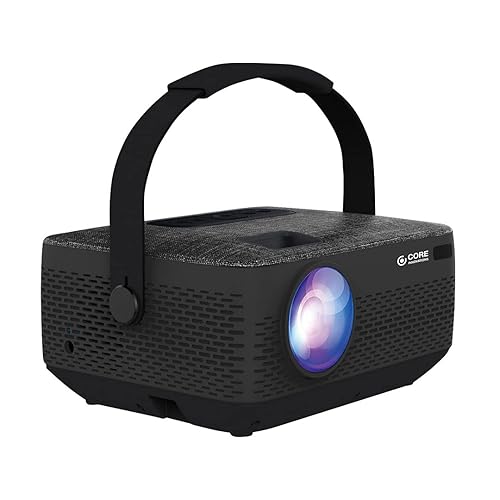 Core Innovations HD Portable LCD Home Theater Projector with Rechargeable Battery