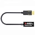 Avico DisplayPort 1.2 to HDMI 2.0 Adapter - 4K 60hz HDR - 2K 144hz - 1080P 240hz - 6ft Cable - for Monitors, TVs, PCs, MacBooks, Projectors