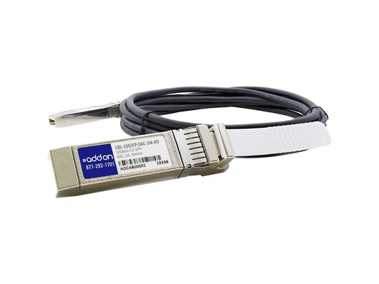 Add-on Computer CBL-10GSFP-DAC-1M-AO 10gbase-Cu Twinax Copper Cable Sfp+ / Sf