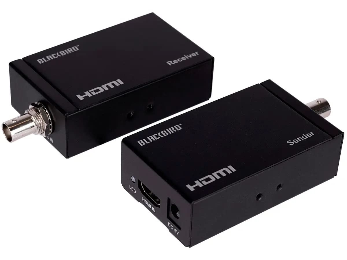 Monoprice HDMI Extender Over Coaxial Cable - Up to 328 Feet (100 Meters) 1080p@60Hz, 6.75Gbps Video Bandwidth, HDCP 1.1, for DVR and DVD Players