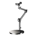 GOAKICHGO Heavy Duty Aluminum Overhead Phone Mount for Video Recording, Adjustable iPhone Tripod for Overhead Shots, Desk Phone Camera Stand