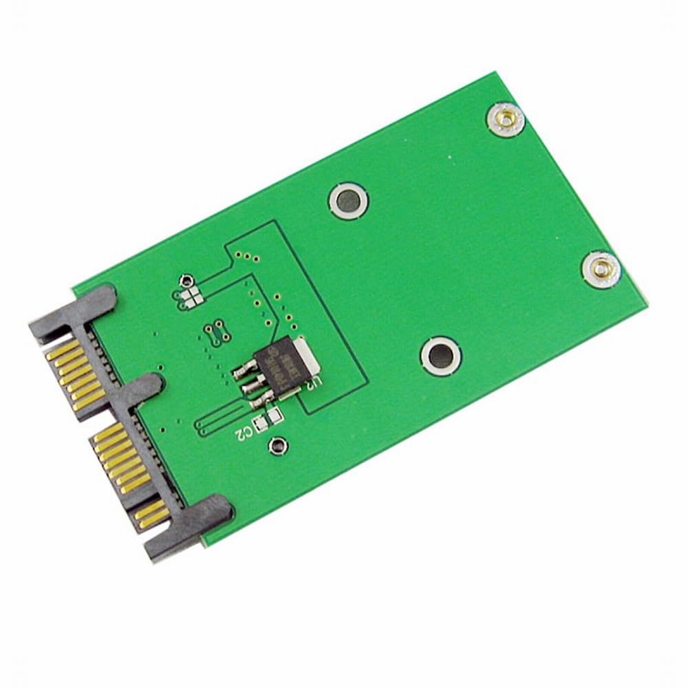 cablecc Mini PCI-E mSATA SSD to 1.8 Micro SATA 7+9 16pin Adapter Add on Cards PCBA for SSD Hard Disk