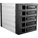 iStarUSA Group 3x5.25 to 5x3.5 Hotswap SAS/SATA 6.0 GB/s Black (BPU-350SATA-BLACK)