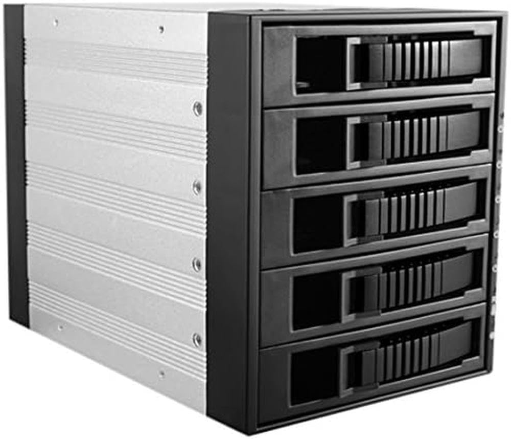 iStarUSA Group 3x5.25 to 5x3.5 Hotswap SAS/SATA 6.0 GB/s Black (BPU-350SATA-BLACK)