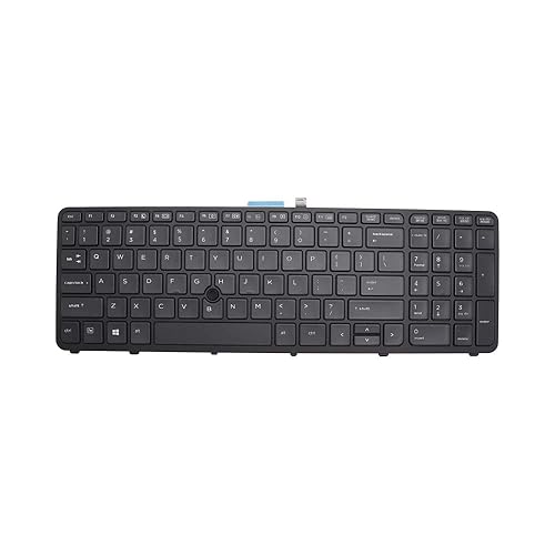 New Keyboard Replacement for HP ZBook 15 G1 G2 17 G1 G2 Series PK130TK1A00 SK7123BL MP-12P23USJ698W PK130TK2A00 733688-001 with Backlit Pointer