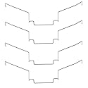 Lovelysp Fan Buckles CPU Heatsink Fan Buckles 12CM Wire Buckle Upper Hook Type Fixing Clips Computer Cooling Accessories-4PCS