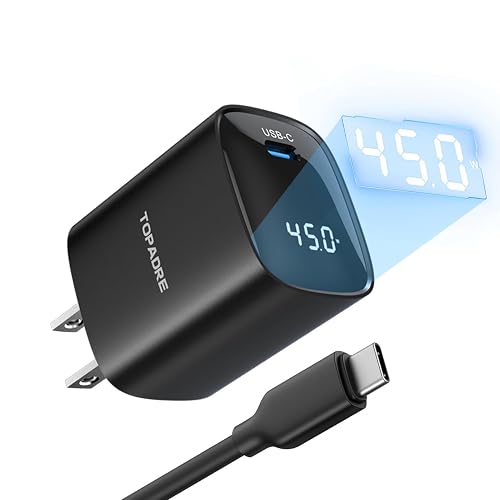 45W Super Fast Charger Type C with LED Display, PPS USB C Wall Charger with 100W Cable for Samsung Galaxy S24 Ultra/S23/Note All Series, for Galaxy