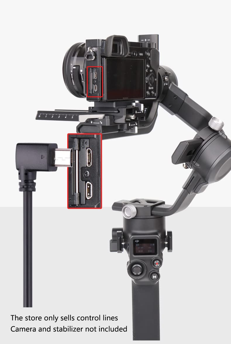 RS Multi-Camera Control Cable USB-C to Multi,for DJI RS4 Pro RS4 RS3 Pro RS3 Mini RS3 RSC2 RS2 Gimbal Stabilizer,for Sony Camera A6400 A6500 A6600
