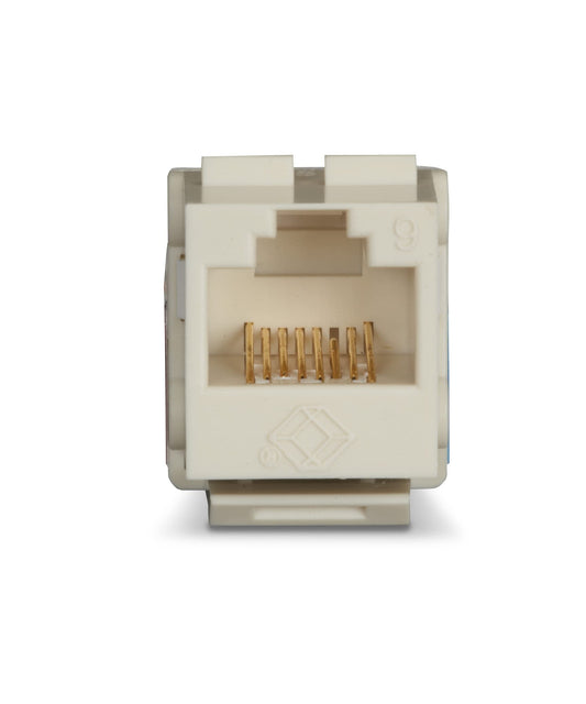 Black Box CAT6 Keystone Jack UNSHLD 110 PNCH OWH
