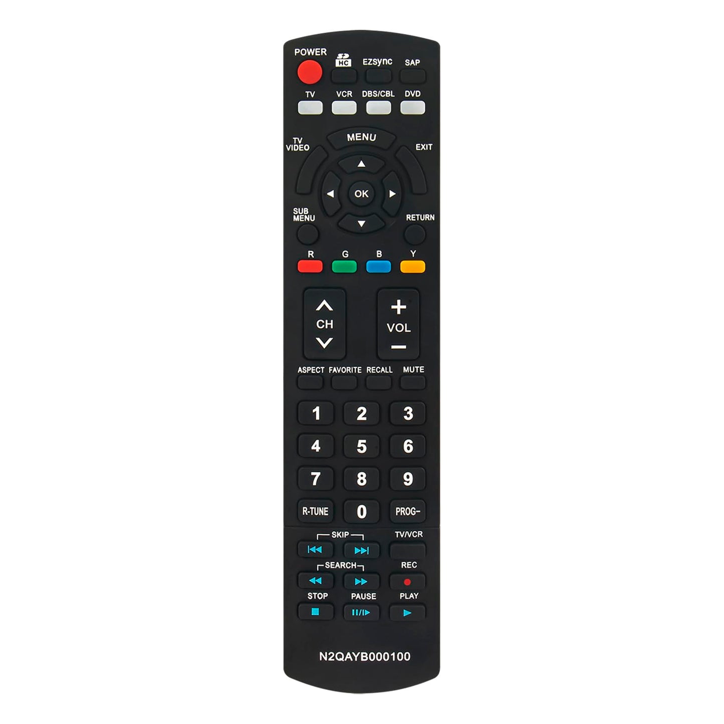 N2QAYB000100 Replace Remote fit for Panasonic tv TH-42PZ80U TH-46PZ80U TH-50PC77U TH-50PE700U TH-50PE77U TH-50PZ700 Sub for N2QAYB000102 N2QAYB000103