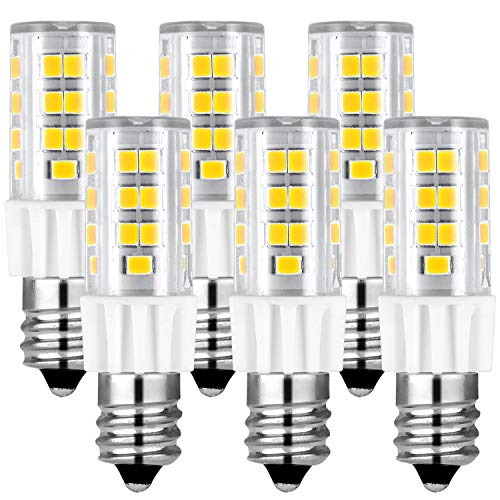 LUXRITE Dimmable E12 LED Bulb T4/T3, 40W Equivalent, 5000K Bright White, 500 Lumens, Mini Candelabra LED Bulb, ETL Listed - Decorative Lighting