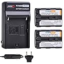 PowerTrust 2-Pack NP-FM50 NP FM50 Battery and Fast Charger for Sony NP-FM30 NP-FM51 NP-QM50 NP-QM51 TRV280 TRV350 TRV250 TRV19 TRV22 TRV27 TRV33