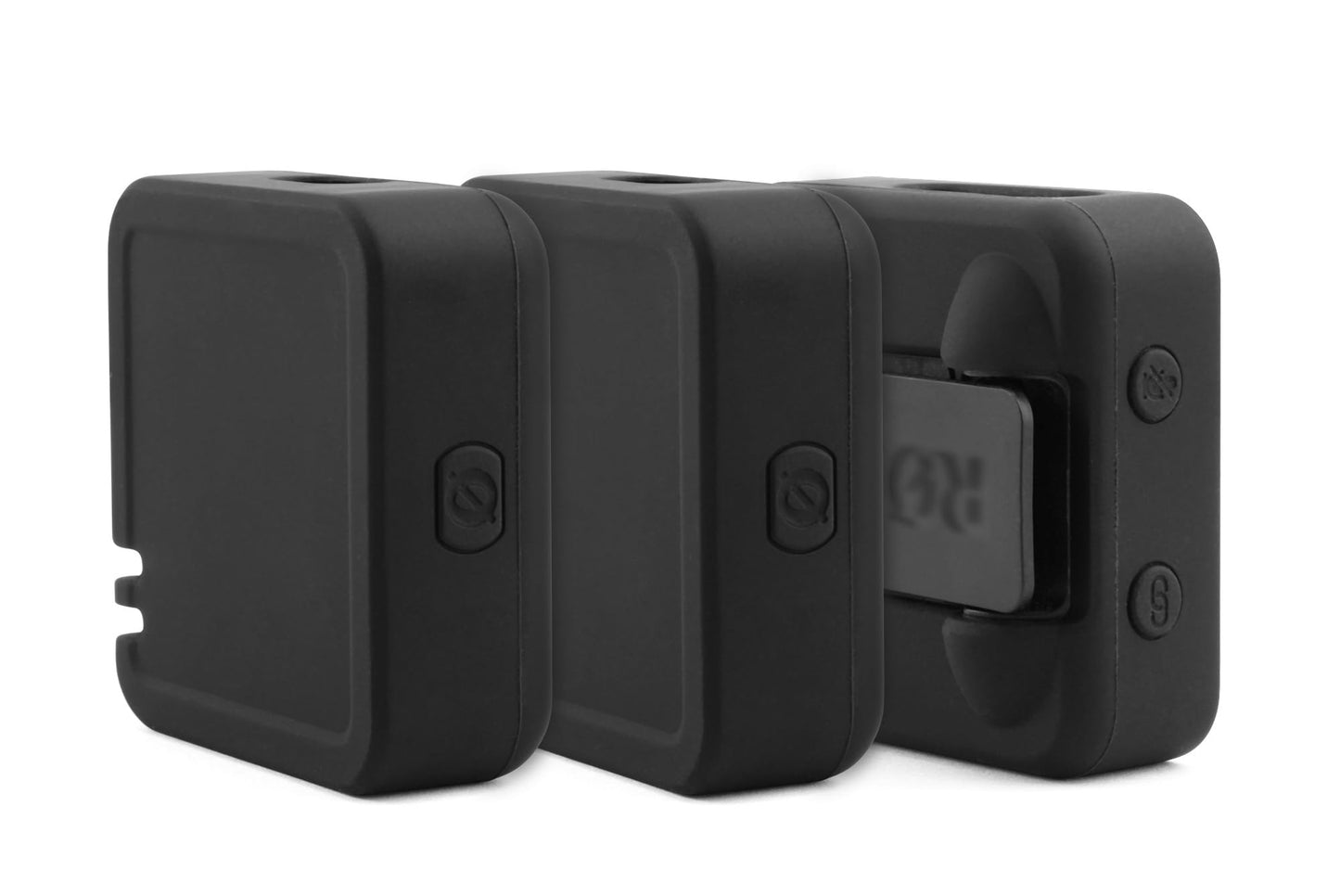 JCMOYUTY Case for RODE Wireless Pro Lav Mic Silicone Protective Cover (3PCS Black)