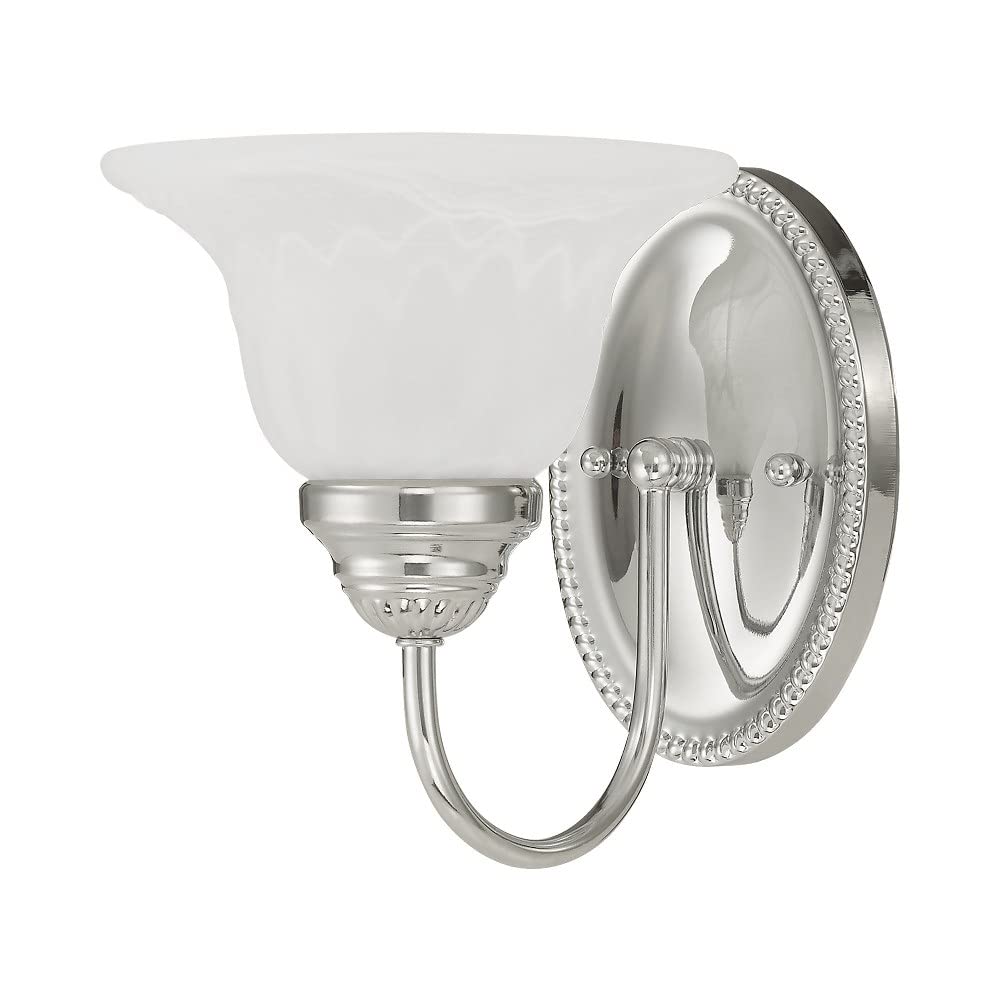 Livex Lighting 1531-01 Edgemont 1-Light Bath Light, Antique Brass