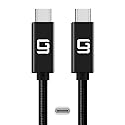 GodSpin USB C to USB C Cable (20Gbps) SuperSpeed [Certified] USB Type-C to USB Type-C, 100W Power (USB 3.1, 3.2, Thunderbolt 3) Nylon Braided, Dual 4k