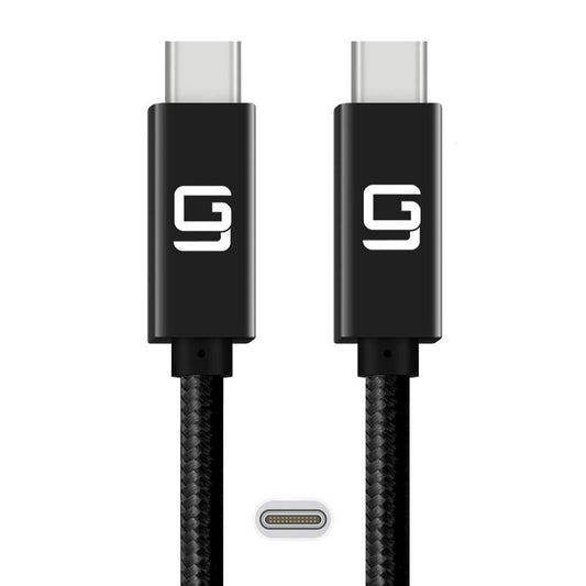 GodSpin USB C to USB C Cable (20Gbps) SuperSpeed [Certified] USB Type-C to USB Type-C, 100W Power (USB 3.1, 3.2, Thunderbolt 3) Nylon Braided, Dual 4k