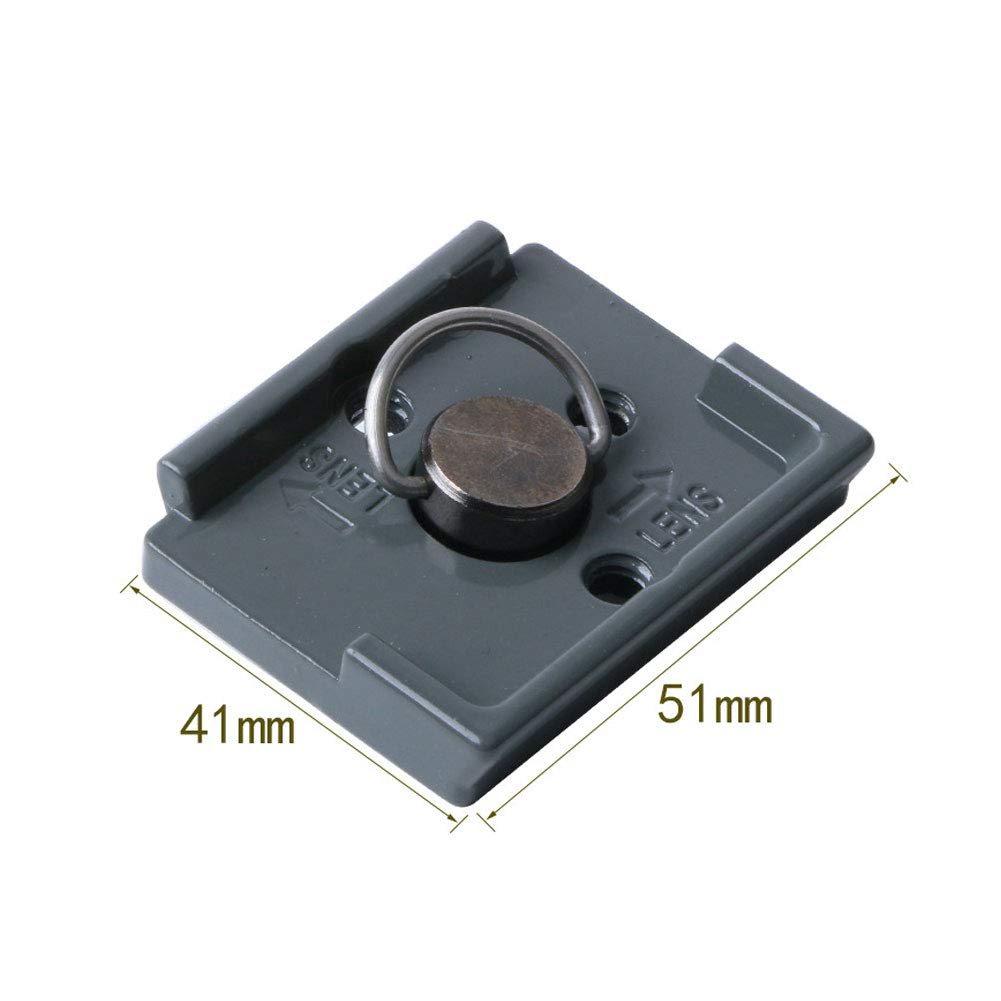 Harwerrel Quick Release Plate 1/4" Screw Compatible with Manfrotto 200PL-14 322RC2 324RC2 488RC2 496RC2 Camera Tripod Head (Pack of 2)