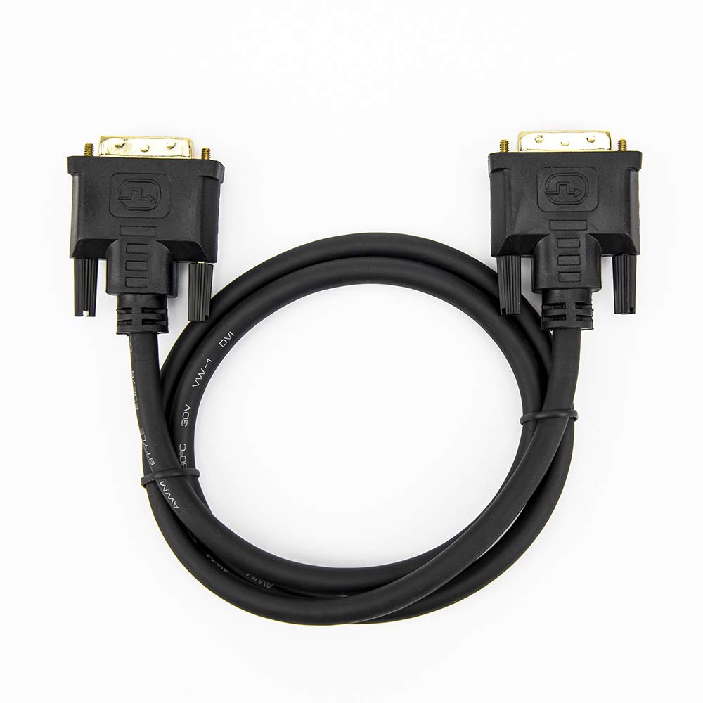 Rocstor Y10C186-B1 Premium 3 ft. DVI-D Single Link Cable - M/M - DVI Cable for use with Projectors, Video Devices, Monitors - 1m - 1 Pack - Male