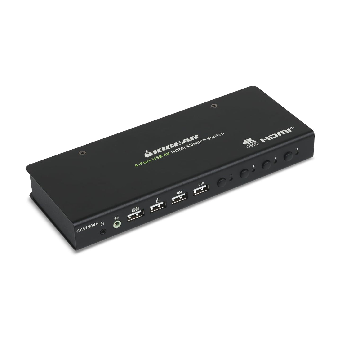 IOGEAR 4-Port 4K KVM Switch with HDMI Connection, Control 4 Computers with one Monitor, Keyboard, & Mouse - up to 4096x2160 @60 Hz or 5120x1440 @60Hz