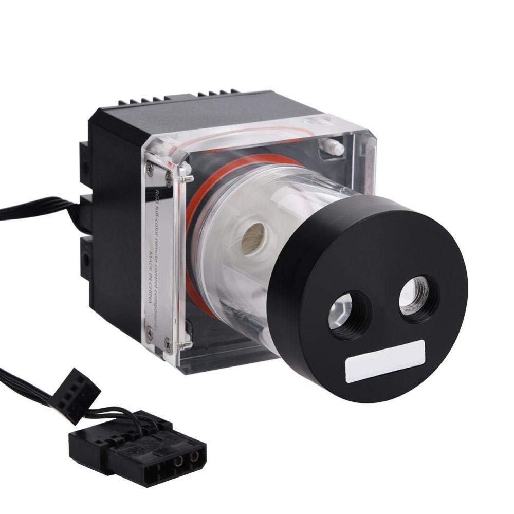 650L/H Mini Water Cooling Pump 0.6A 7V 12cm/ 4.72in, 17cm/ 6.69in Computer Pump 3.5 Meters Pump Head Fast Heat Dissipation Multi-Level Cool (12cm