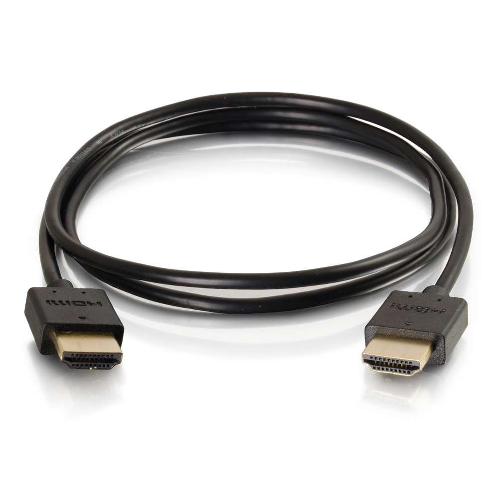 C2G HDMI Cable, 4K, High Speed HDMI Cable, 60Hz, 2 Feet (0.60 Meters), Black, Cables to Go 41362