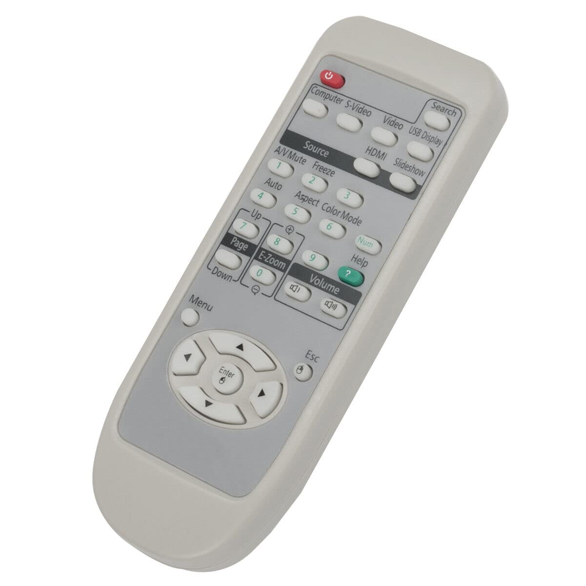 NTQinParts Replacement Remote Control Controller for Epson Projector EB-W6 EX70 PowerLite W6 PowerLite Home Cinema 700