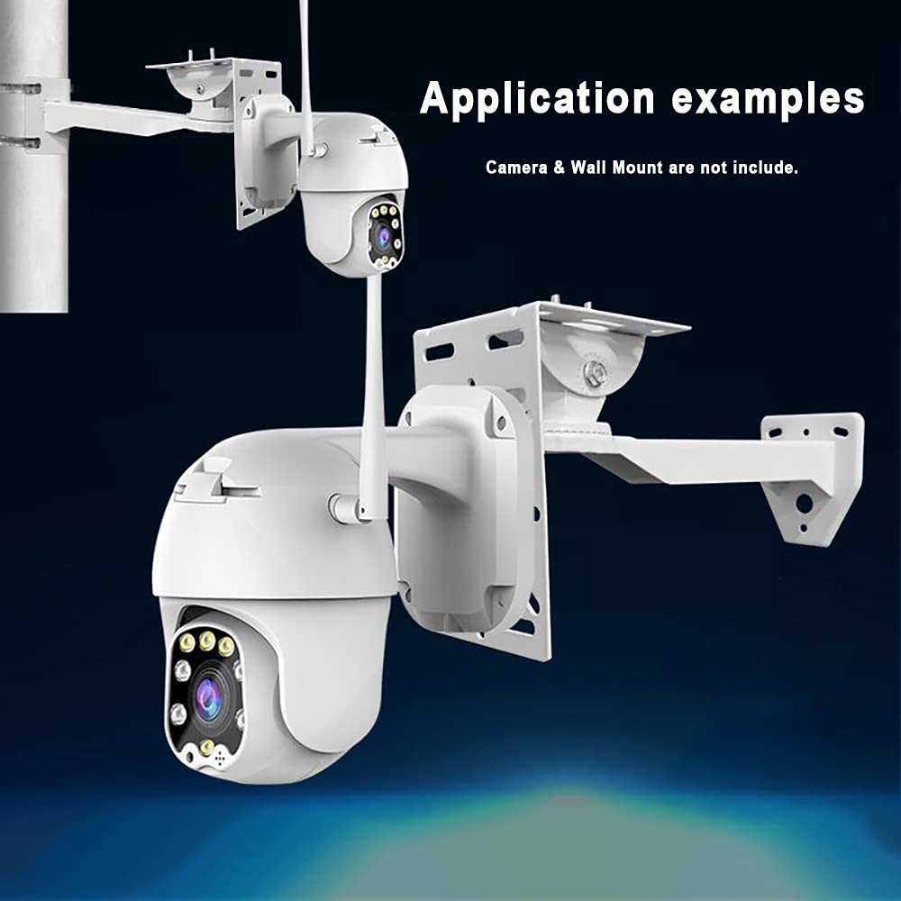 OwlCat L-Shape Dome Camera Bracket,Universal Wall Ceiling Mount Bracket for Security CCTV Hikvision Dome Camera, CCTV Security White 3026 0