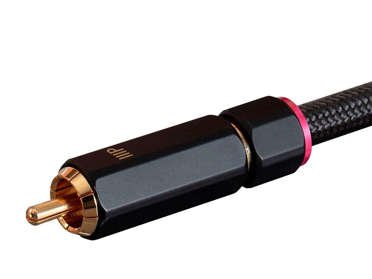 Monoprice 1-Male to 2-Female RCA Y-Adapter - 1 Feet - Black | Gold Plated Connectors, Double Shielded With Copper Braiding - Onix Series, 12 Inch