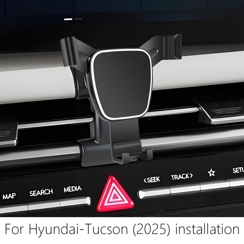 LUNQIN Car Phone Holder for Hyundai Tucson 2025 2026 ?Santa Cruz 2025 2026 Auto Accessories Navigation Bracket Interior Decoration Screen Dash Board