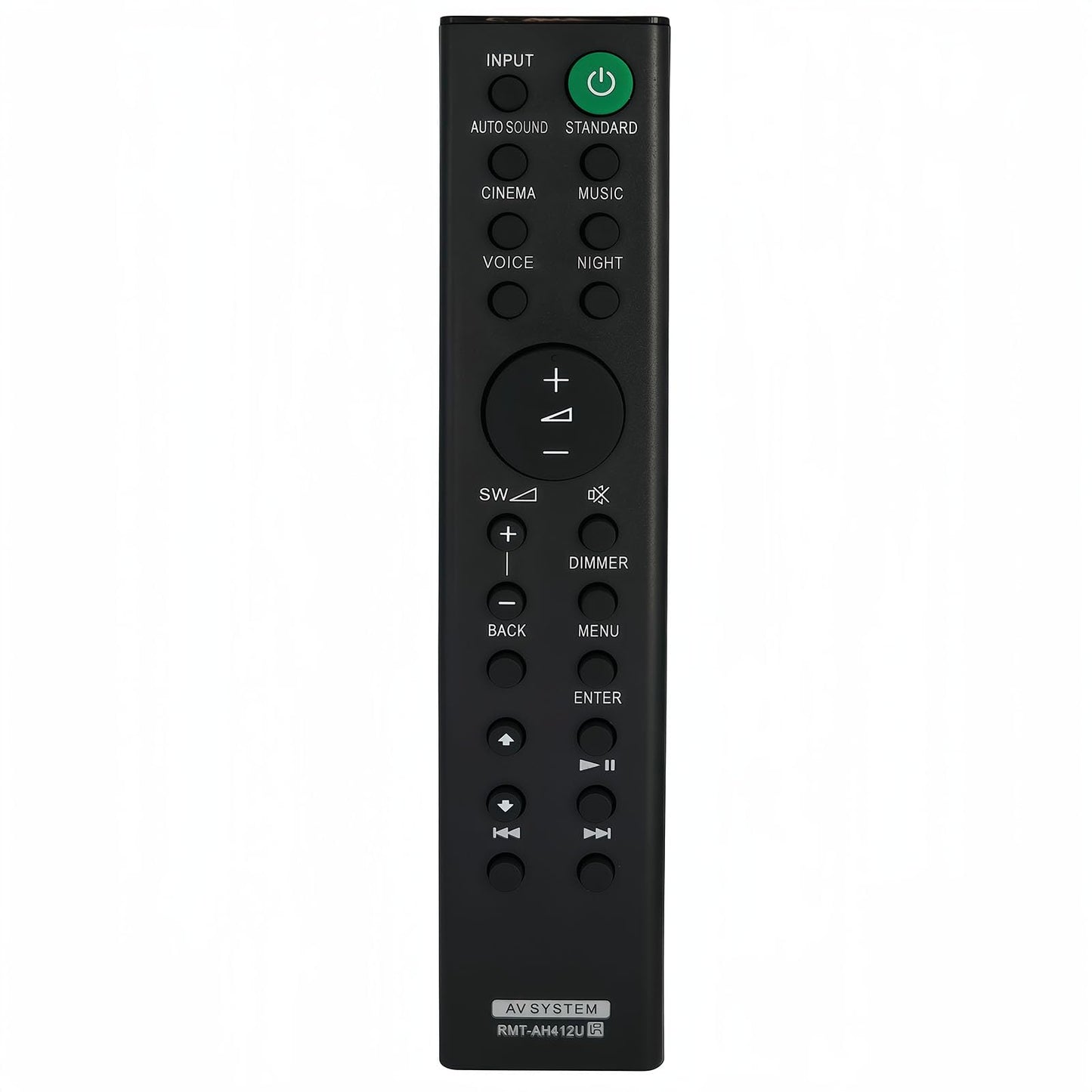 Replacement Remote Control RMT-AH412U Compatible for Sony 5.1ch Home Cinema Soundbar HT-S20R SS-S20R SA-WS20R SS-SS20R SS-SS700RF