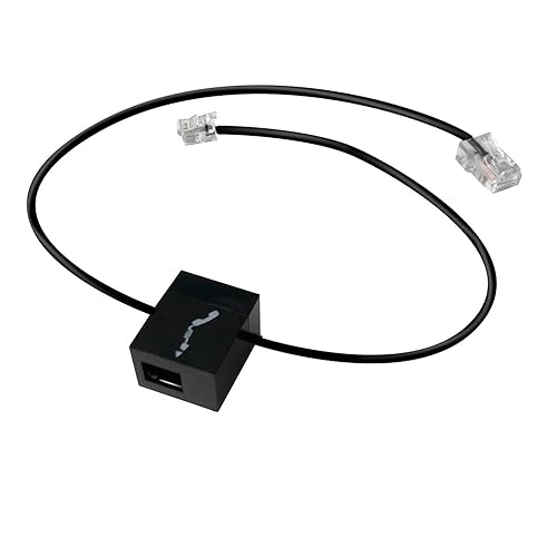 Earsinger Savi Cable 86009-01 86007-01(Connects Your Telephone and Your Base) Telephone Interface Cable is Compatible for CS500/520 SAVI