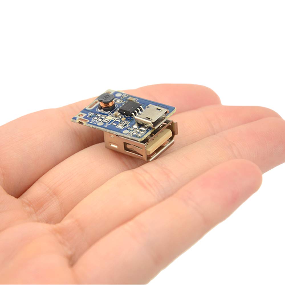 WMYCONGCONG 10 PCS 5V 1A Boost Power Supply Module Lithium Battery Charge Protection Board HT4928S DIY Charger Light Emitting Diodes Display USB…