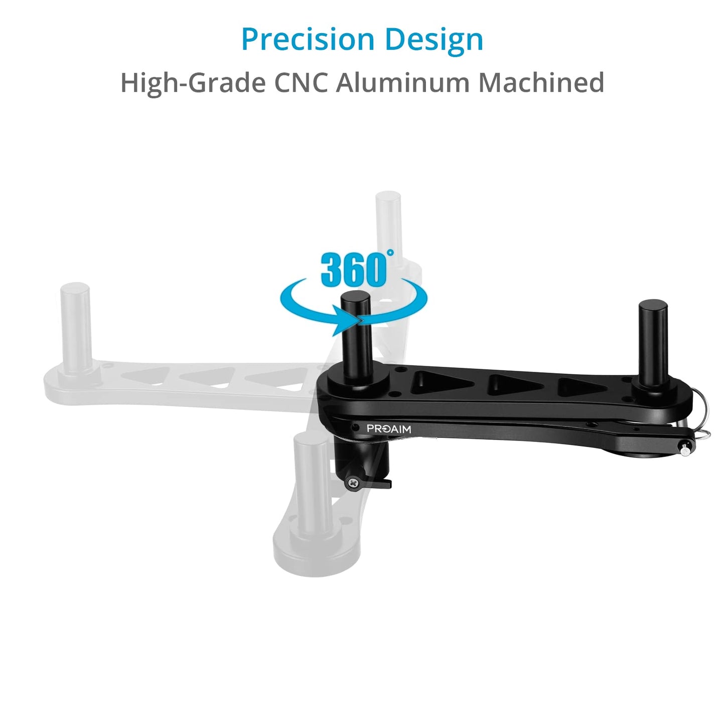 PROAIM Universal ST-Docking/Balance Bracket for Handheld Camera Stabilizers up to 25kg/55lb. Mount to C-Stands w 5/8” Post
