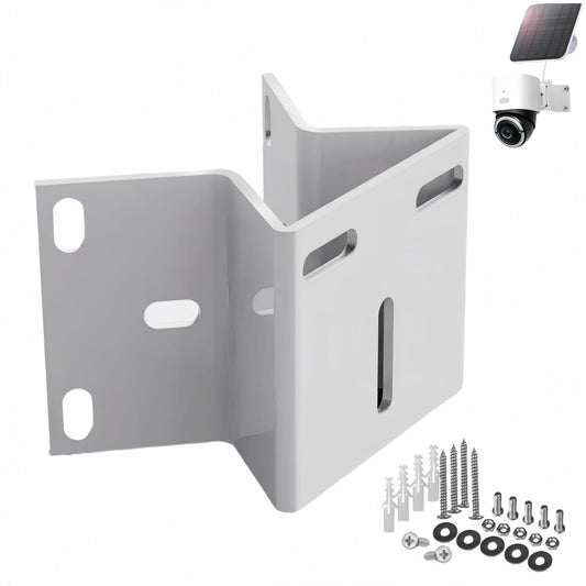 CTXSumTec Steel Corner Mount for Security Cameras - 270° Wide View L-Shape Bracket, Rust-Resistant & Water-Proof, Compatible with eufy soloCam